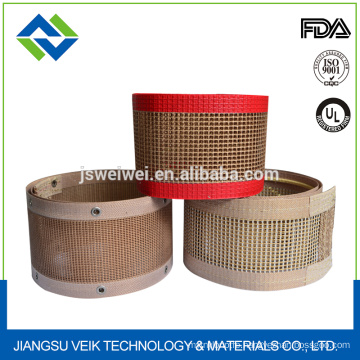 high quality food grade ptfe coated belt conveyor price